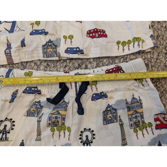 M&S Marks and Spencer London England UK Themed Flannel Pajama Set Kids Boys 3-4 - Picture 7 of 9